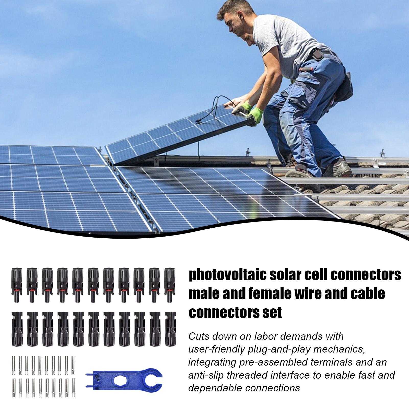 10Pair MC4 Photovoltaic Solar  - Solar Cable Mc4 Connector 评论和价格