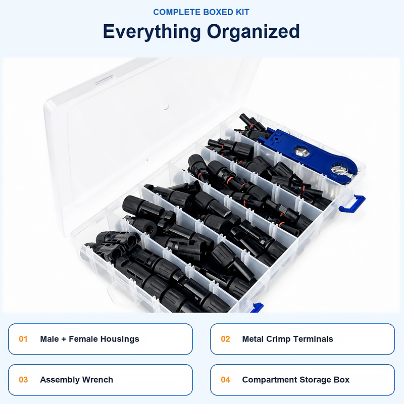 Solar Panel Connector Kit Male - Solar Cable Mc4 Connector 评论和价格