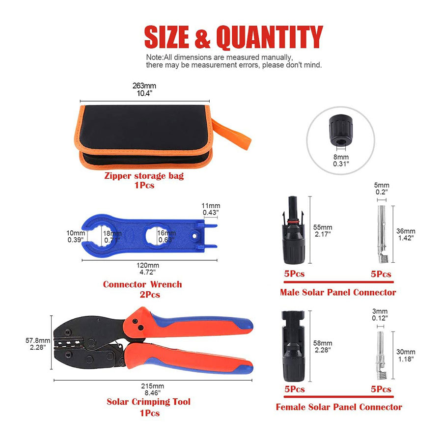 Solar Crimping Tools for 2.5-6 - Solar Cable Mc4 Connector 评论和价格