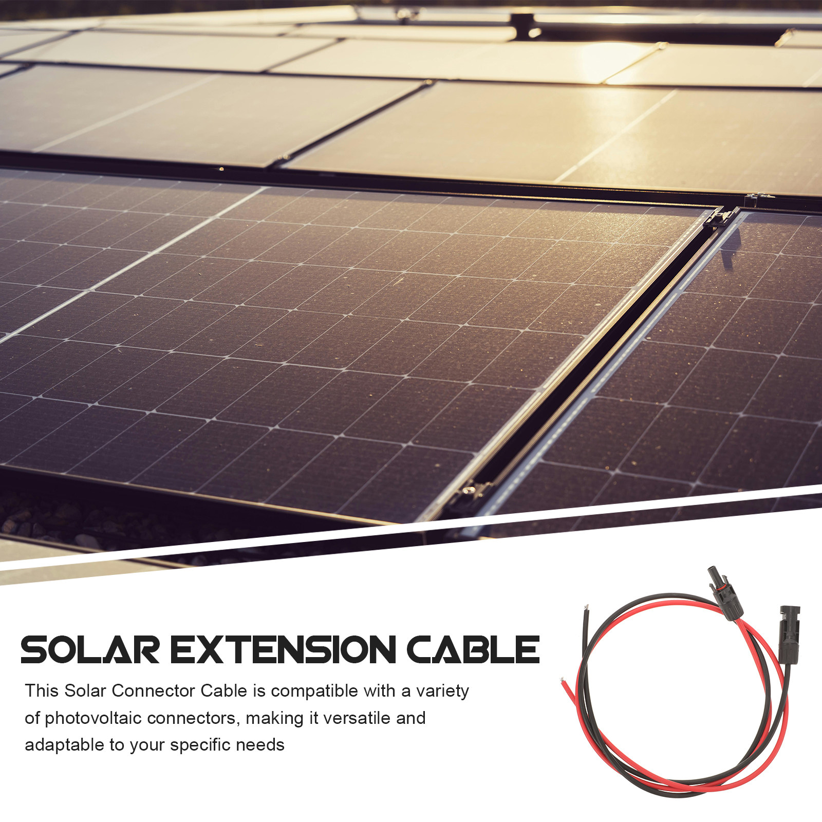 2Pcs Solar Connector Cable Com - Solar Cable Mc4 Connector 评论和价格